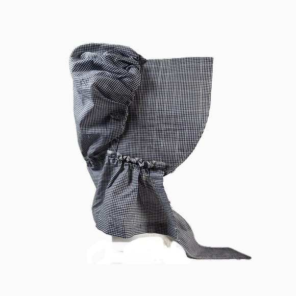 Vintage / Handmade BLUE/WHITE
CHECK Prairie SUNBONNET Pioneer
COSTUME Sun Hat - Picture 3 of 10